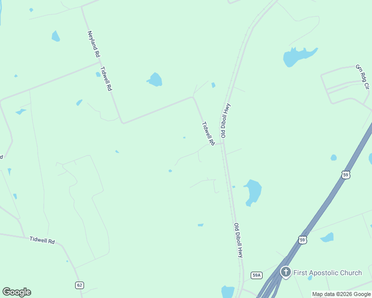 map of restaurants, bars, coffee shops, grocery stores, and more near 175 Tidwell Road in Diboll