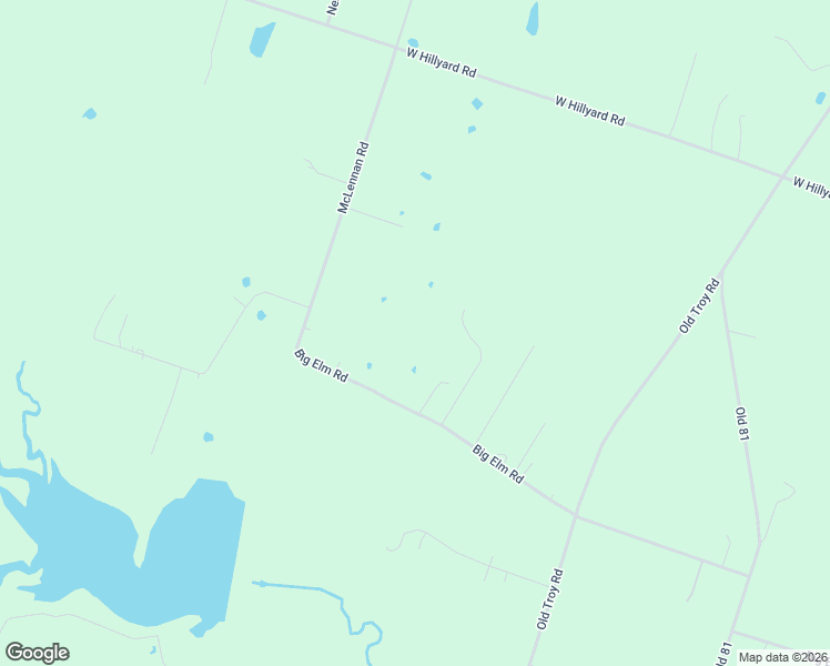 map of restaurants, bars, coffee shops, grocery stores, and more near 2150 West Big Elm Road in Troy