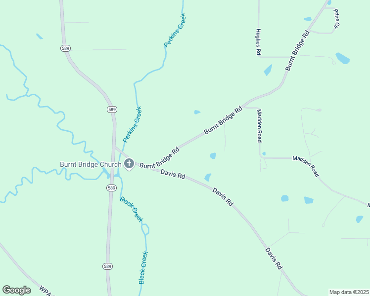 map of restaurants, bars, coffee shops, grocery stores, and more near 85 Burnt Bridge Road in Purvis