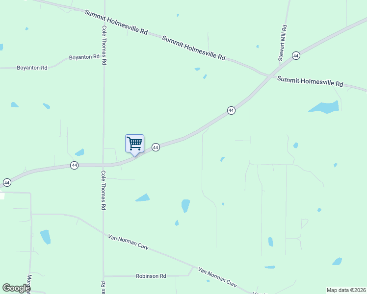 map of restaurants, bars, coffee shops, grocery stores, and more near 2012 Highway 44 East in McComb