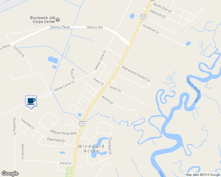 map of restaurants, bars, coffee shops, grocery stores, and more near 116 Smith Road in Brunswick