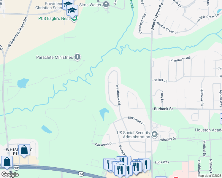 map of restaurants, bars, coffee shops, grocery stores, and more near 648 Westbrook Road in Dothan