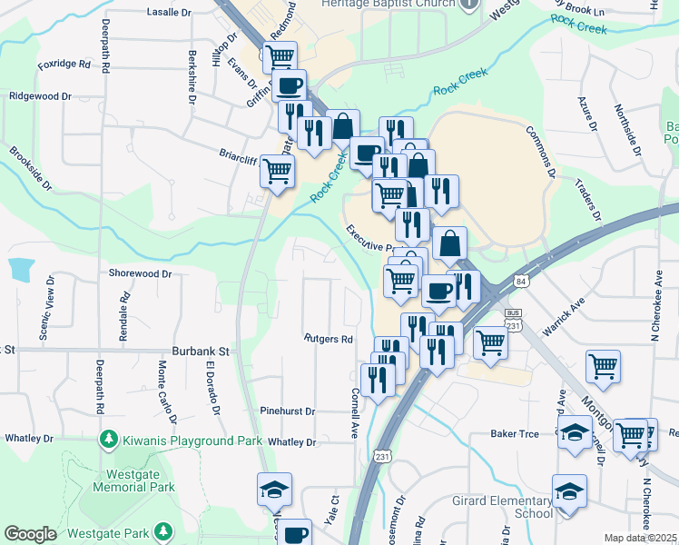 map of restaurants, bars, coffee shops, grocery stores, and more near 1209-1211 Dartmouth Drive in Dothan