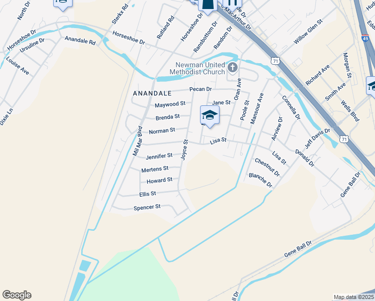 map of restaurants, bars, coffee shops, grocery stores, and more near 6211 Joyce St in Alexandria