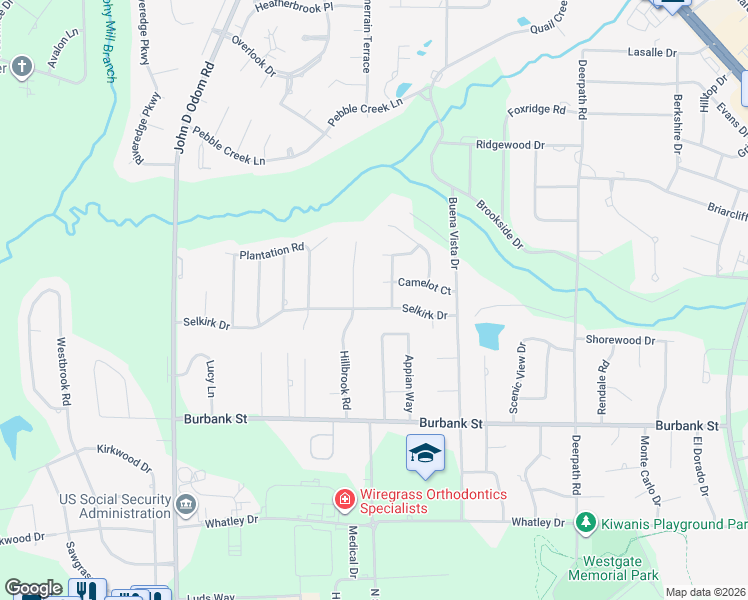 map of restaurants, bars, coffee shops, grocery stores, and more near 1003 Selkirk Dr in Dothan