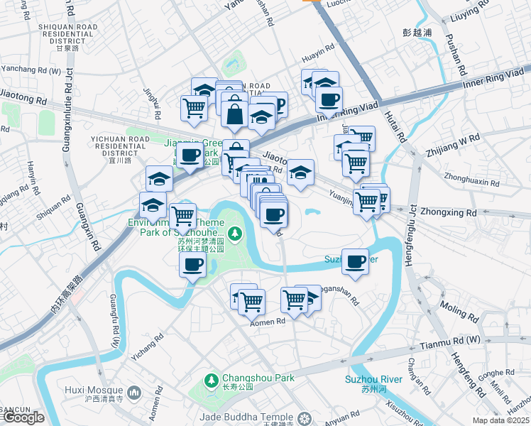 map of restaurants, bars, coffee shops, grocery stores, and more near in 