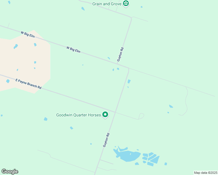 map of restaurants, bars, coffee shops, grocery stores, and more near 15151 Guyton Road in Moody