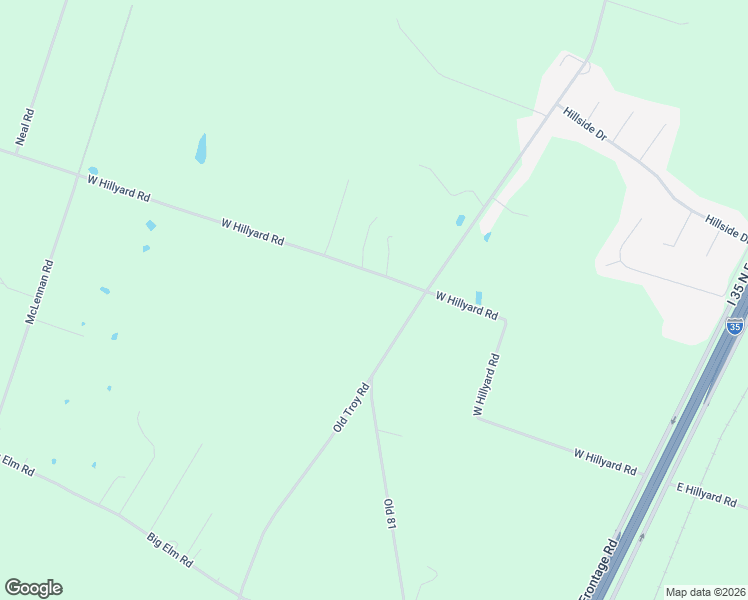 map of restaurants, bars, coffee shops, grocery stores, and more near 919 West Hillyard Road in Moody