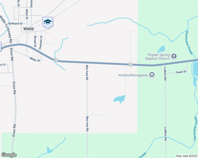 map of restaurants, bars, coffee shops, grocery stores, and more near 8582 State Highway 52 in Webb