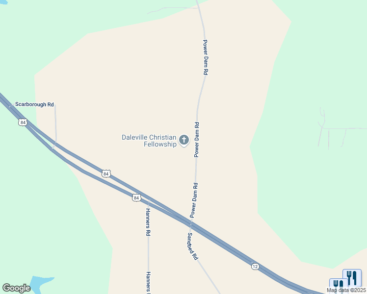 map of restaurants, bars, coffee shops, grocery stores, and more near 2-1130 Power Dam Road in Newton