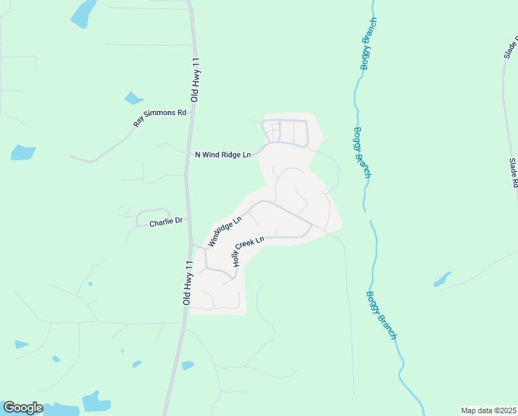 map of restaurants, bars, coffee shops, grocery stores, and more near 87 Windridge Lane in Purvis