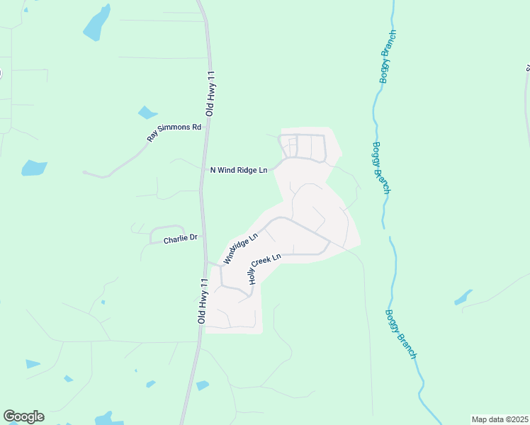 map of restaurants, bars, coffee shops, grocery stores, and more near 87 Windridge Lane in Purvis