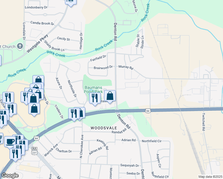 map of restaurants, bars, coffee shops, grocery stores, and more near 116 Emerald Lake Drive in Dothan