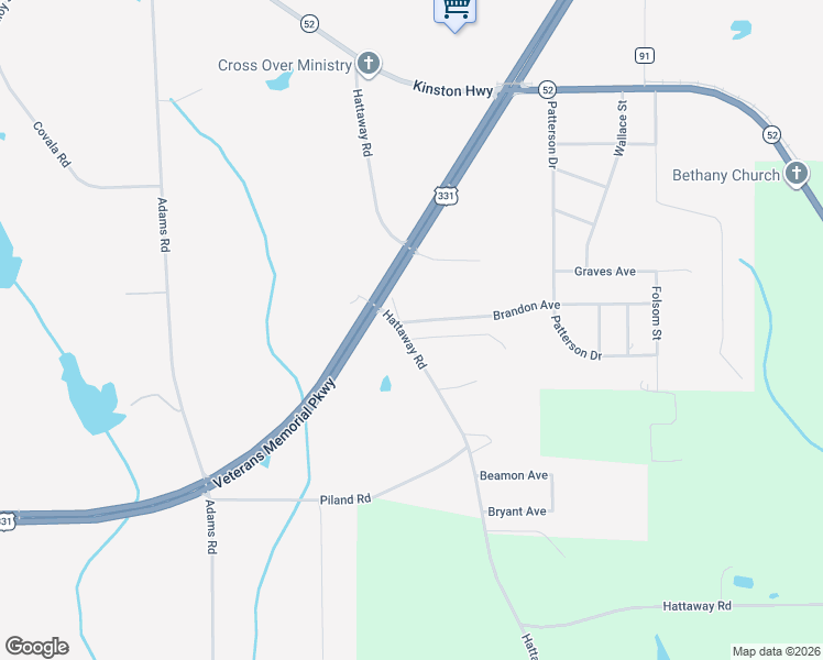 map of restaurants, bars, coffee shops, grocery stores, and more near 301 Hattaway Road in Opp