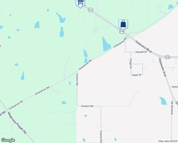map of restaurants, bars, coffee shops, grocery stores, and more near 5160-5172 Enterprise Road in Summit