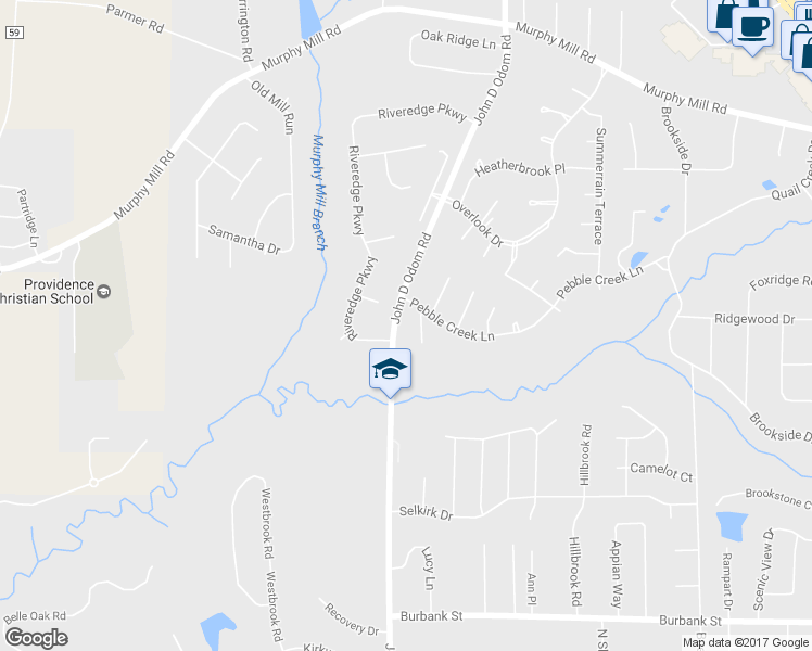map of restaurants, bars, coffee shops, grocery stores, and more near 104 Breckenridge Lane in Dothan