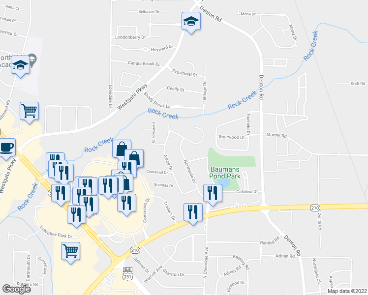 map of restaurants, bars, coffee shops, grocery stores, and more near 1904 Northside Drive in Dothan
