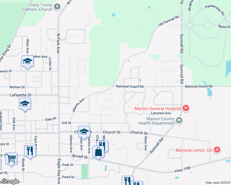 map of restaurants, bars, coffee shops, grocery stores, and more near 1020 Alberta Avenue in Columbia