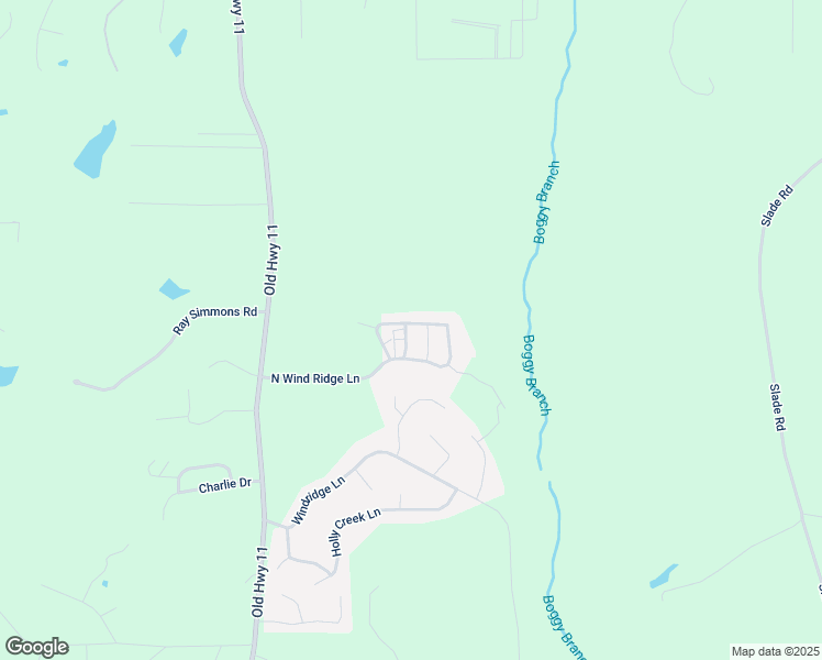 map of restaurants, bars, coffee shops, grocery stores, and more near 6 Center Wind Ridge West in Purvis
