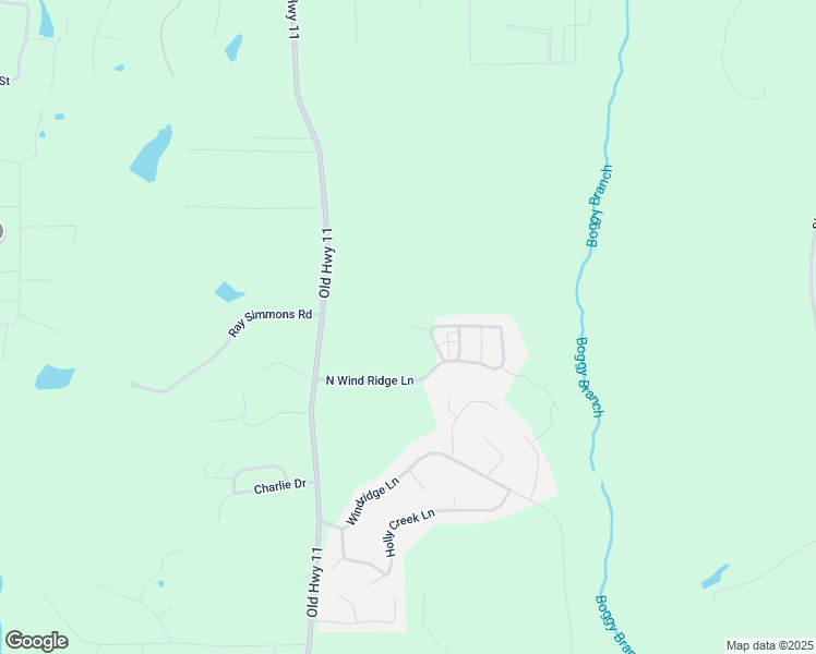 map of restaurants, bars, coffee shops, grocery stores, and more near 150 North Wind Ridge Lane in Purvis