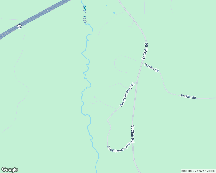 map of restaurants, bars, coffee shops, grocery stores, and more near 100 Dewil Cemetery Road in Boyce