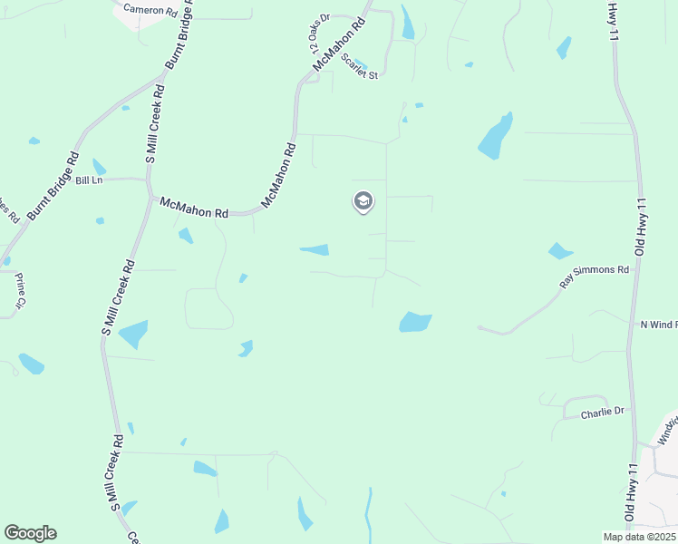 map of restaurants, bars, coffee shops, grocery stores, and more near 1133 Howell Road in Purvis