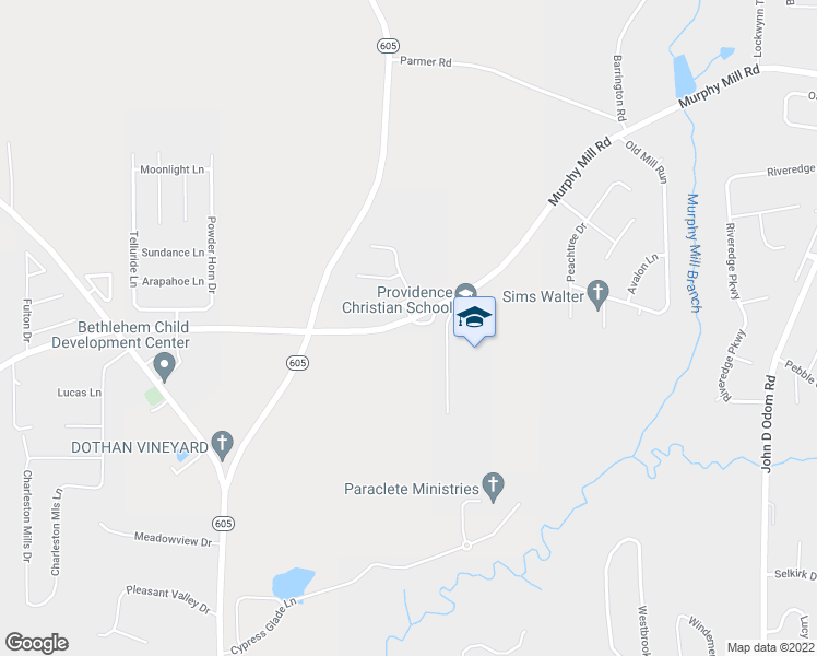 map of restaurants, bars, coffee shops, grocery stores, and more near 119 Northridge Road in Dothan
