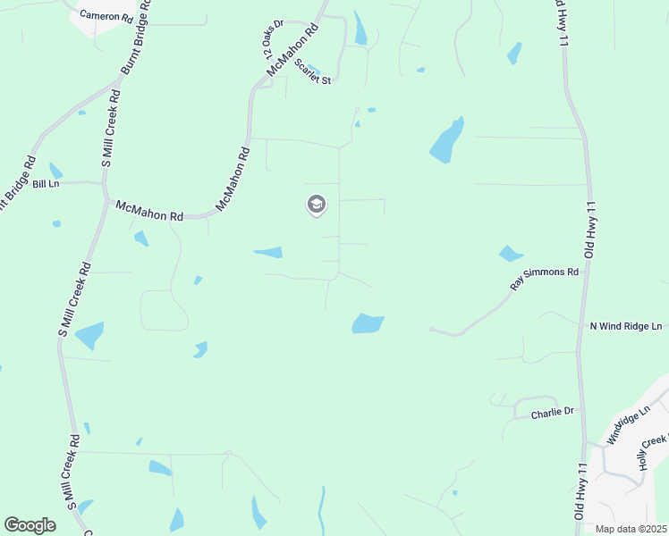 map of restaurants, bars, coffee shops, grocery stores, and more near 1-99 Rolling Ridge Road in Purvis