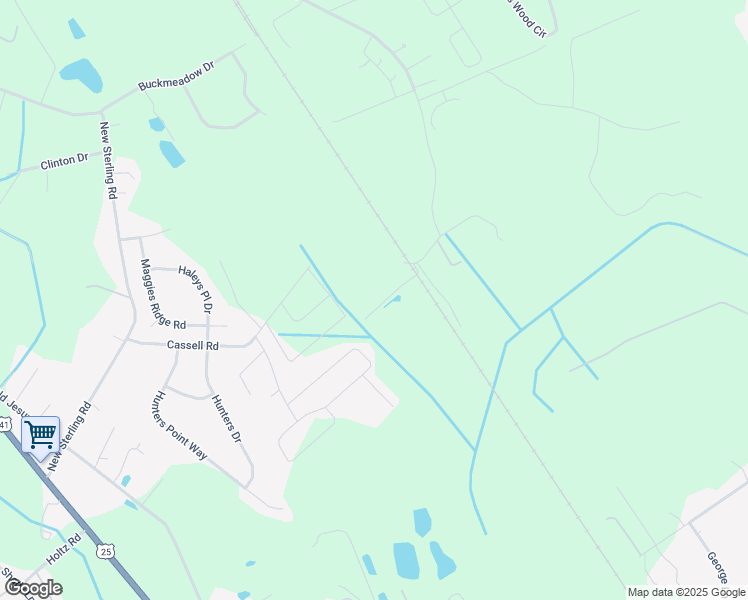 map of restaurants, bars, coffee shops, grocery stores, and more near 608 Chanslor Road in Brunswick