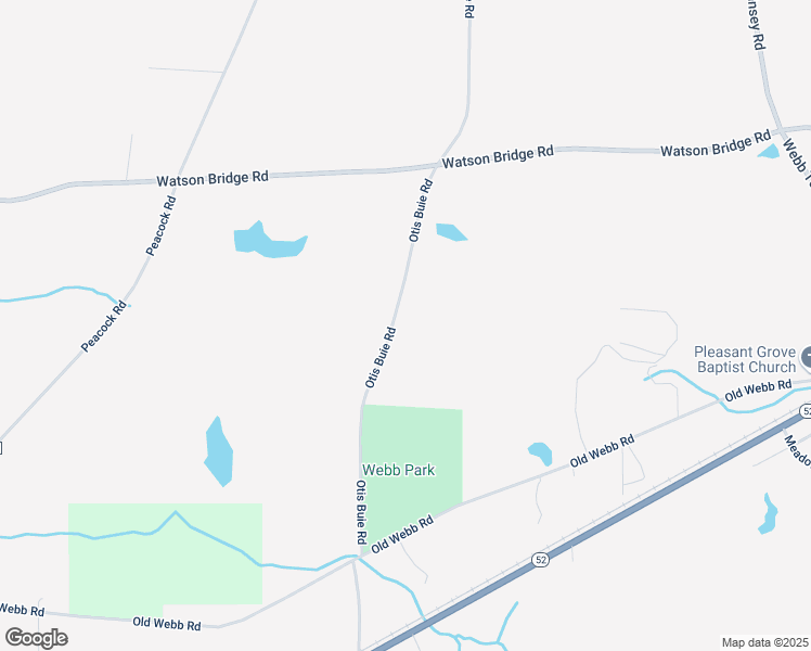 map of restaurants, bars, coffee shops, grocery stores, and more near 530 Otis Buie Road in Webb