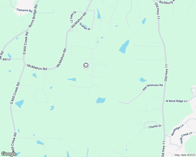 map of restaurants, bars, coffee shops, grocery stores, and more near 1106 Howell Road in Purvis