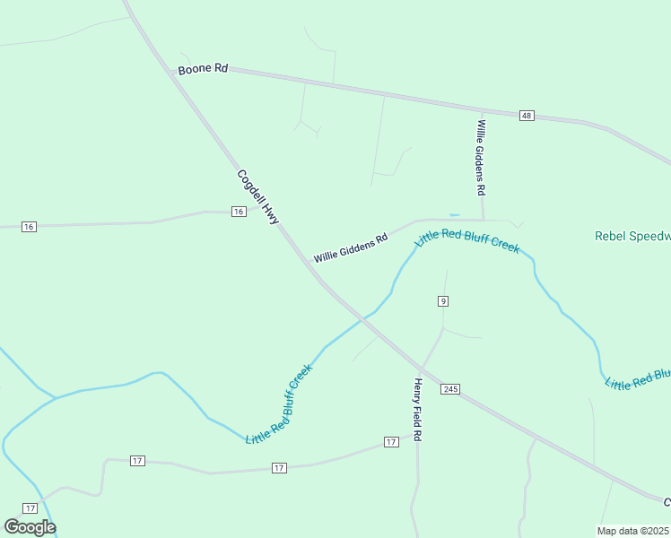 map of restaurants, bars, coffee shops, grocery stores, and more near 180 Willie Giddens Road in Pearson