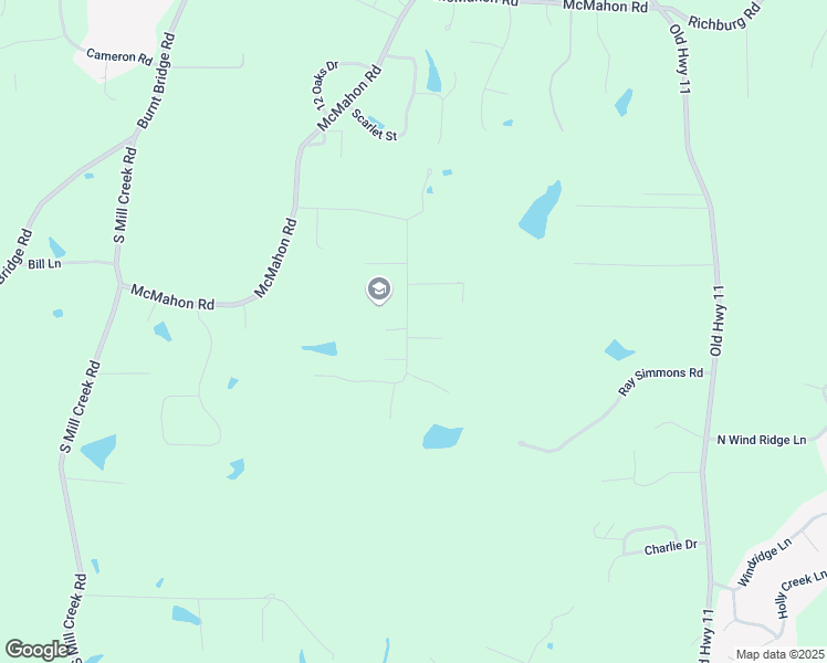 map of restaurants, bars, coffee shops, grocery stores, and more near 1106 Howell Road in Purvis