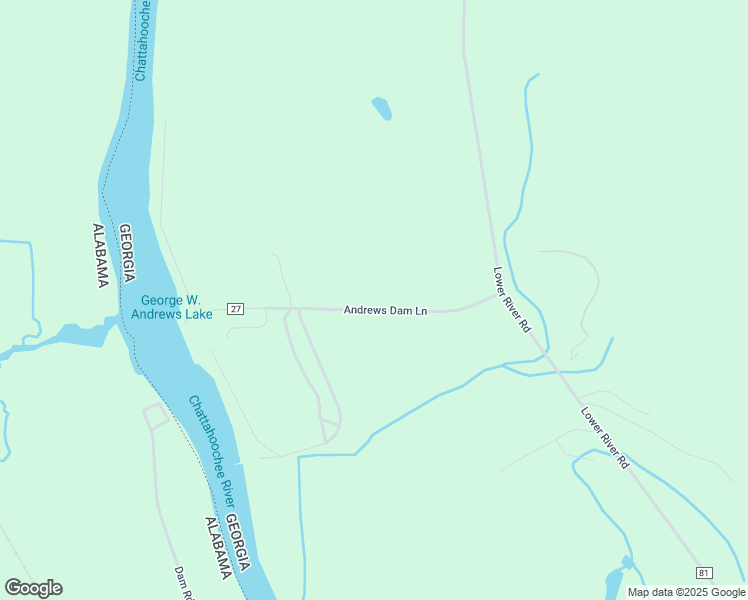 map of restaurants, bars, coffee shops, grocery stores, and more near 320 Andrews Dam Lane in Blakely