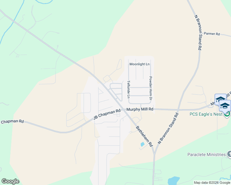 map of restaurants, bars, coffee shops, grocery stores, and more near 207 Telluride Lane in Midland City