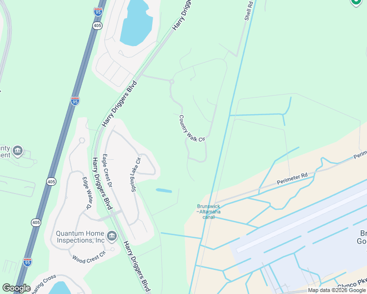 map of restaurants, bars, coffee shops, grocery stores, and more near 126 Autumn Ridge Court in Brunswick