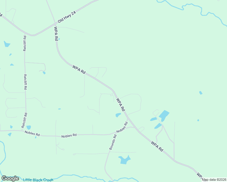 map of restaurants, bars, coffee shops, grocery stores, and more near 588 WPA Road in Sumrall