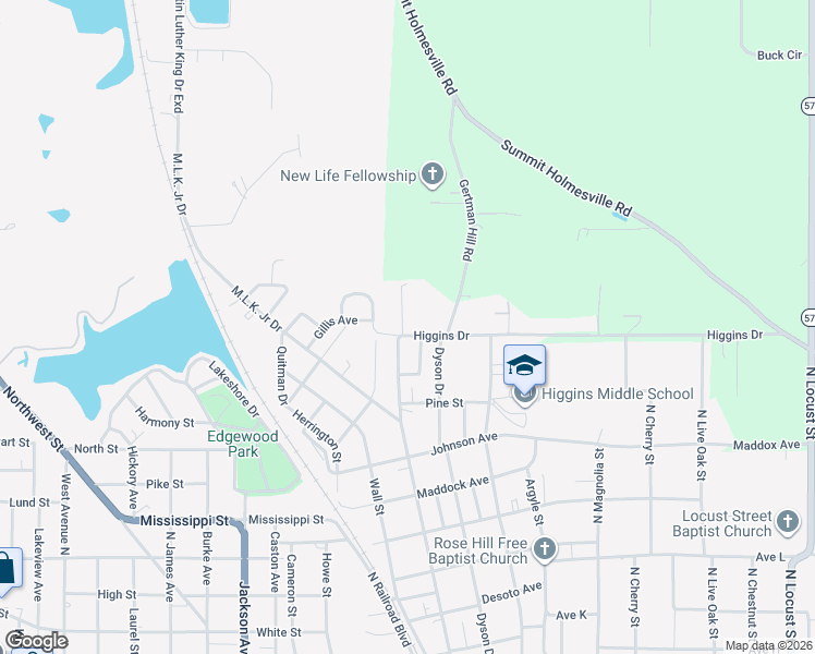 map of restaurants, bars, coffee shops, grocery stores, and more near 1006 Morris Davis Road in McComb