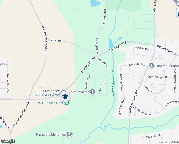map of restaurants, bars, coffee shops, grocery stores, and more near 2600 Sunnycrest Drive in Dothan