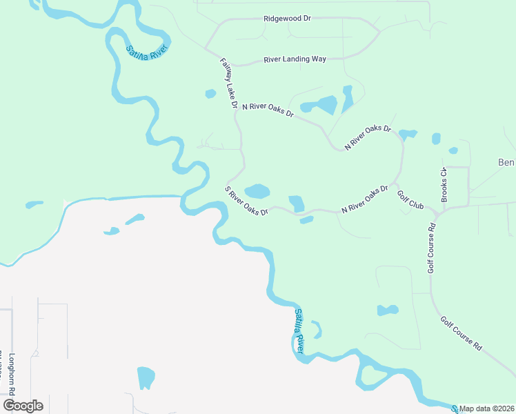 map of restaurants, bars, coffee shops, grocery stores, and more near 1317 South River Oaks Drive in Blackshear