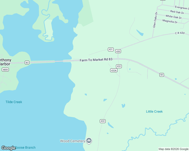 map of restaurants, bars, coffee shops, grocery stores, and more near 11065 Farm To Market Road 83 in Bronson