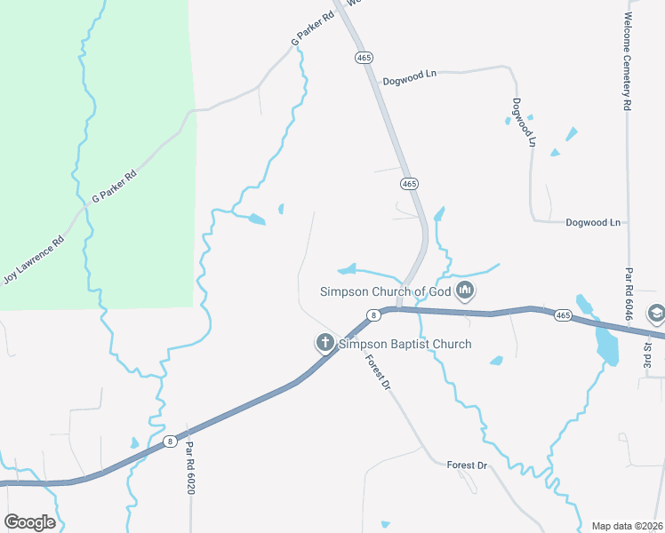 map of restaurants, bars, coffee shops, grocery stores, and more near 339-361 Par Road 6052 in Leesville