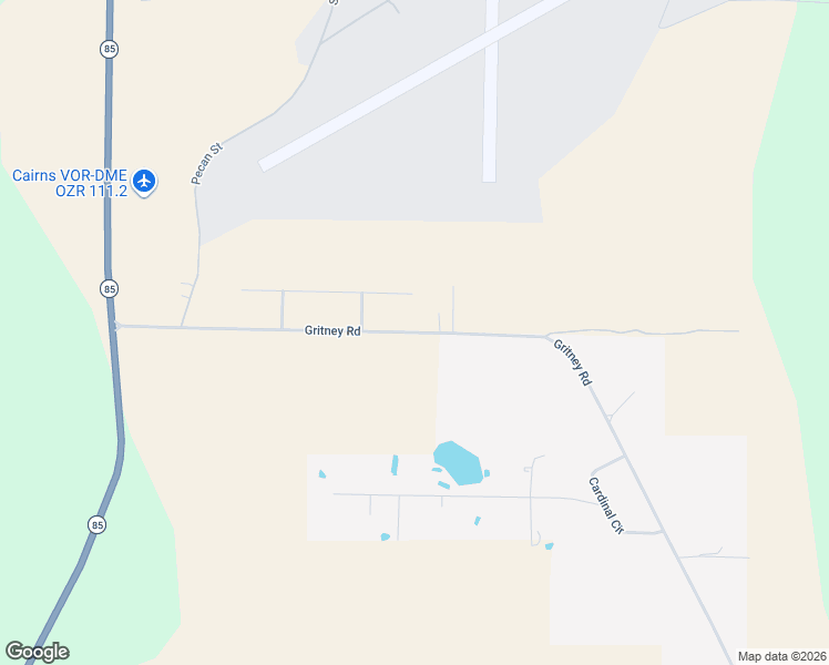 map of restaurants, bars, coffee shops, grocery stores, and more near 703 Gritney Road in Daleville