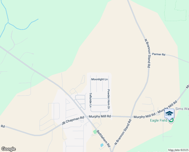 map of restaurants, bars, coffee shops, grocery stores, and more near 105 Canyon Court in Midland City