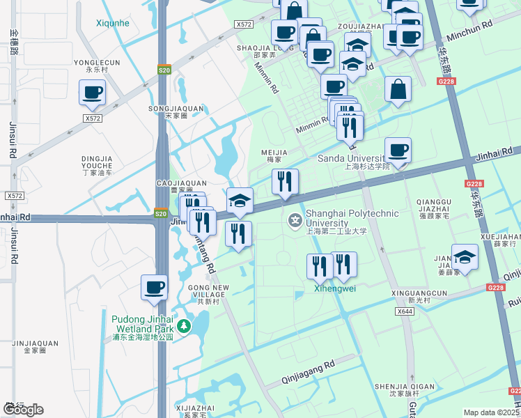 map of restaurants, bars, coffee shops, grocery stores, and more near in 