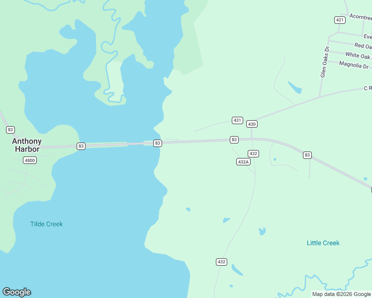 map of restaurants, bars, coffee shops, grocery stores, and more near 1045 County Road 440 in Bronson