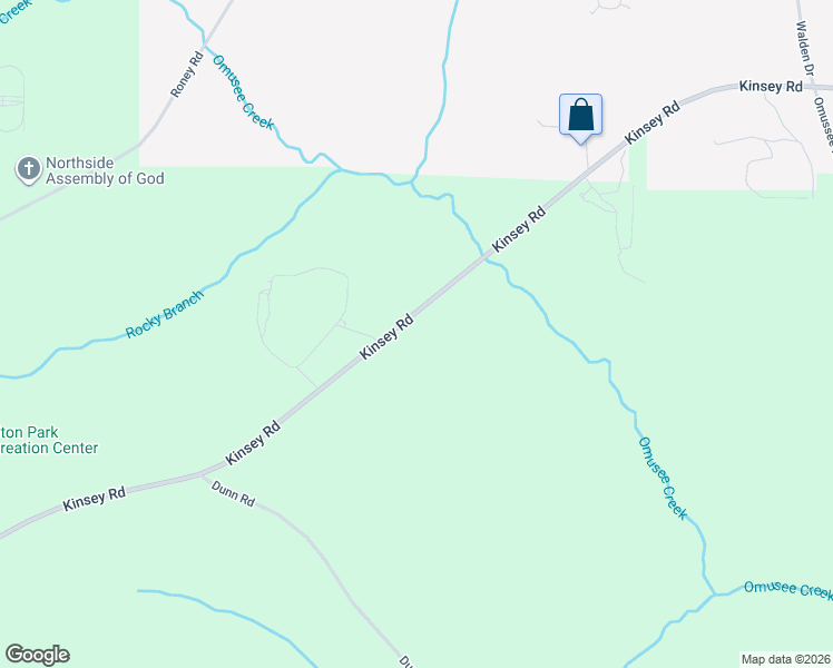 map of restaurants, bars, coffee shops, grocery stores, and more near 4020 Kinsey Road in Dothan