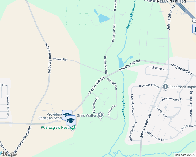 map of restaurants, bars, coffee shops, grocery stores, and more near 2913 Peachtree Drive in Dothan