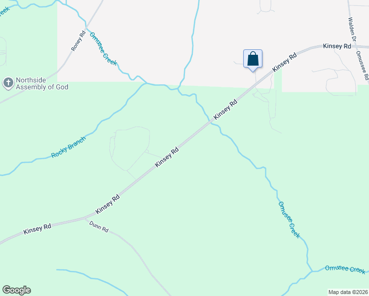 map of restaurants, bars, coffee shops, grocery stores, and more near 4015 Kinsey Road in Dothan