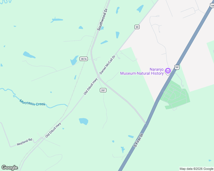 map of restaurants, bars, coffee shops, grocery stores, and more near 11 Hoshall Garden Road in Lufkin